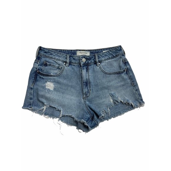 PacSun Pants - Pacsun High Rise Festival Short Cutoff Distressed Denim Size 29